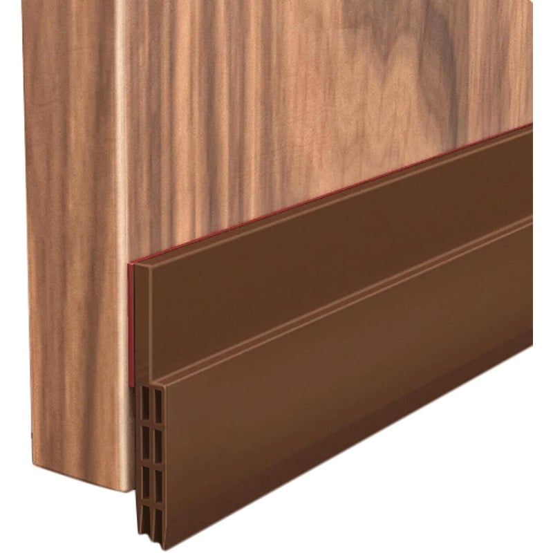 Uszczelka dolna do drzwi, izolacja cieplna i akustyczna, 100 x 5 cm (brązowa)