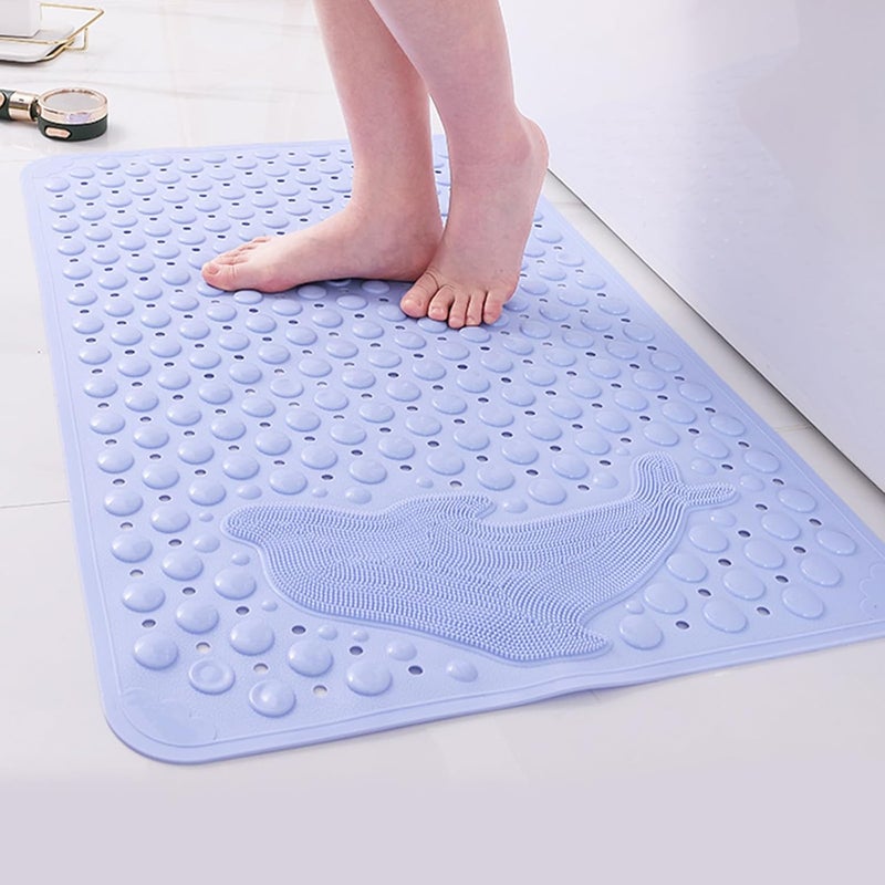 44 x 75 cm Mata antypoślizgowa z masażem i przyssawką, nadaje się do prania w pralce, nadaje się do stosowania pod prysznicem, w wannie i na wannie.