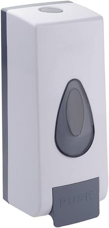 Dozownik do mydła w płynie do łazienki i domu (1 szt., 350 ml, biały)