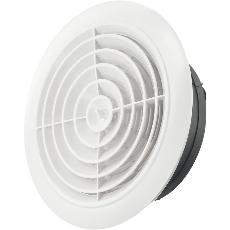Kratka wentylacyjna okrągła obrotowa do otworów Ø 100 mm, kolor biały