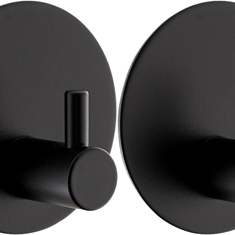 2 szt. samoprzylepnych haczyków ściennych, okrągłe haczyki ze stali nierdzewnej 304, wieszaki na ręczniki, samoprzylepne haczyki do łazienki i kuchni