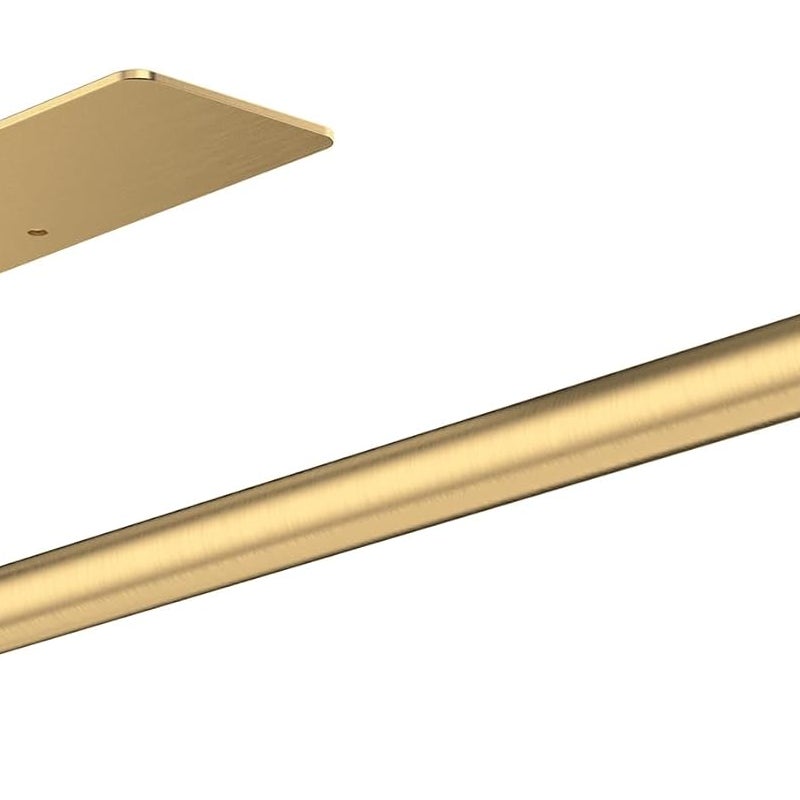 Samoprzylepny uchwyt na ręczniki papierowe, ścienny uchwyt na ręczniki papierowe, uchwyt na papier kuchenny, stal nierdzewna, złoty kwadrat