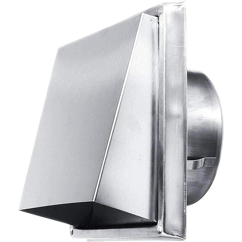 Kratka wentylacyjna kwadratowa z pokrywą, kratka wentylacyjna, zewnętrzna pokrywa wentylacyjna, do otworu 125 mm