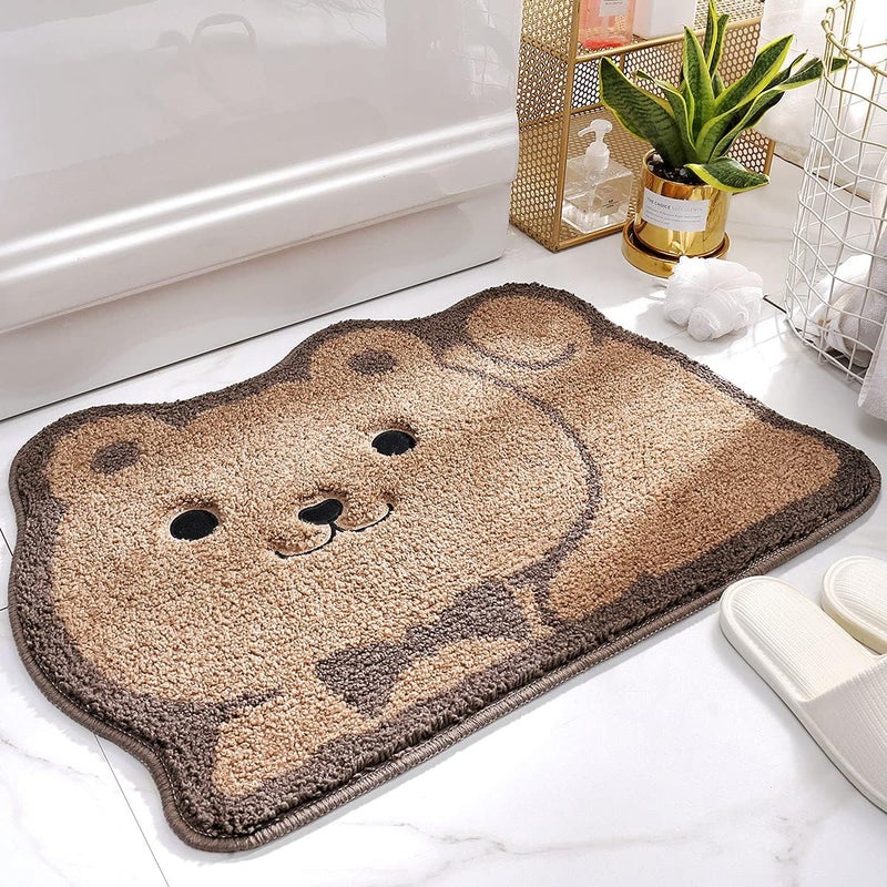 Dywanik łazienkowy, wyjątkowo miękki i chłonny, nadający się do prania w pralce, antypoślizgowy, do prysznica i wanny, 40x60 cm