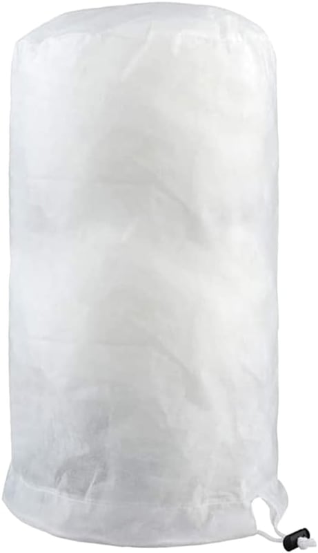 Worek do ochrony roślin, oddychający, odporny na rozdarcia, mrozoodporny, ze ściągaczem, 120 x 180 cm (biały)