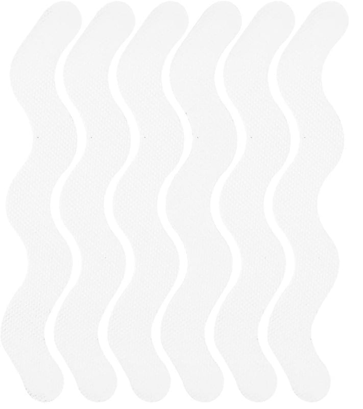 Naklejki antypoślizgowe na prysznic w kształcie litery S do wanien, pryszniców, schodów, 2 x 20 cm, 6 sztuk, białe