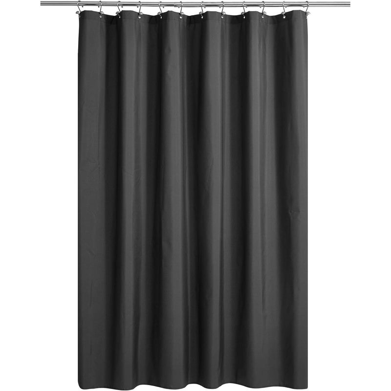 Czarna zasłona prysznicowa, wysokiej jakości PEVA, lekka, czarna (80 cm x 180 cm)