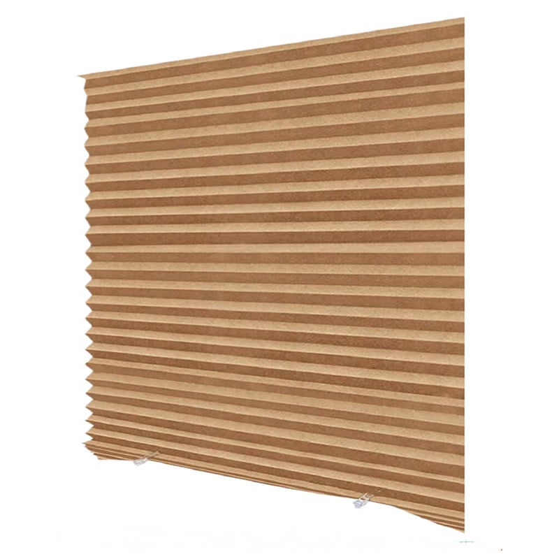 Żaluzje pionowe, rolety samoprzylepne przenośne, zasłony zaciemniające, bez wiercenia, 90*150 cm, brązowe