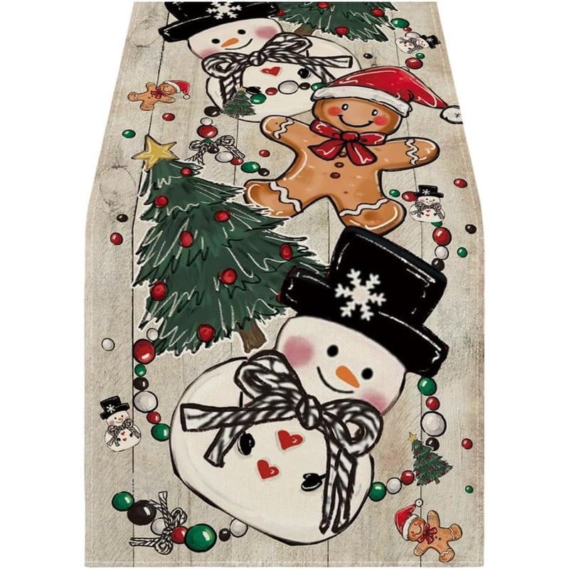 Bieżnik świąteczny, dekoracja stołu bożonarodzeniowego, dekoracja stołu bożonarodzeniowego, dekoracja stołu bożonarodzeniowego, 33x120CM