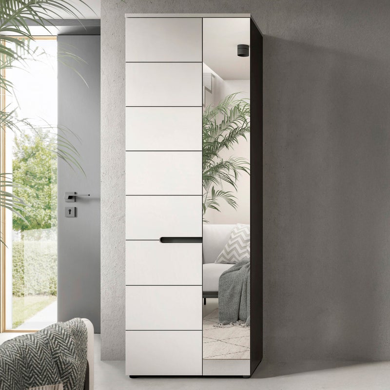 Canu szafa 1 drzwi biały, szary.