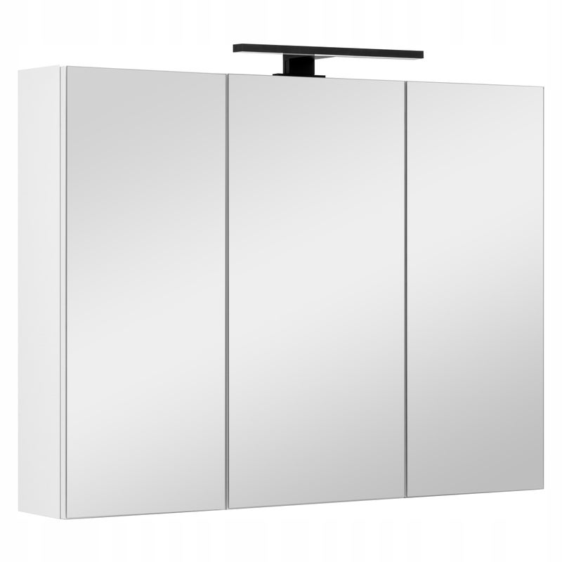 Szafka łazienkowa z lustrem oświetleniem lampką led lustrzana wisząca 80 cm