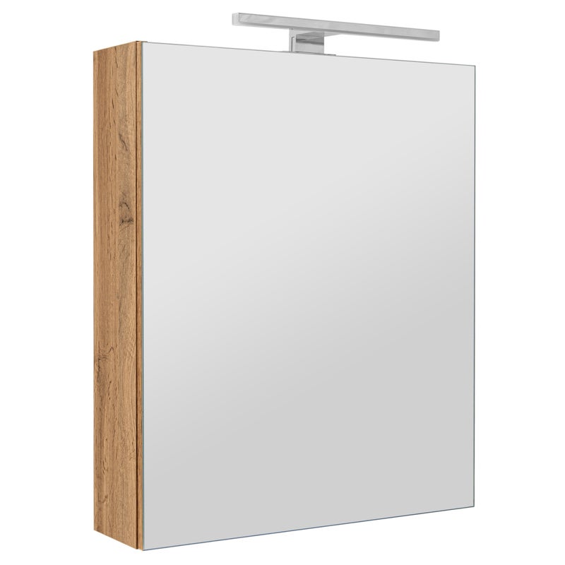 Szafka łazienkowa z lustrem oświetleniem lampką led lustrzana wisząca 50 cm