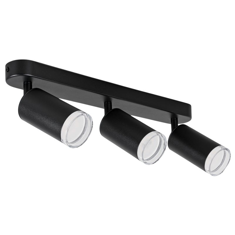 Listwa reflektorowa do łazienki - Lampa sufitowa czarna GU10 - Kinkiet oprawa LED Tuba wodoodporna - LEDHOFF