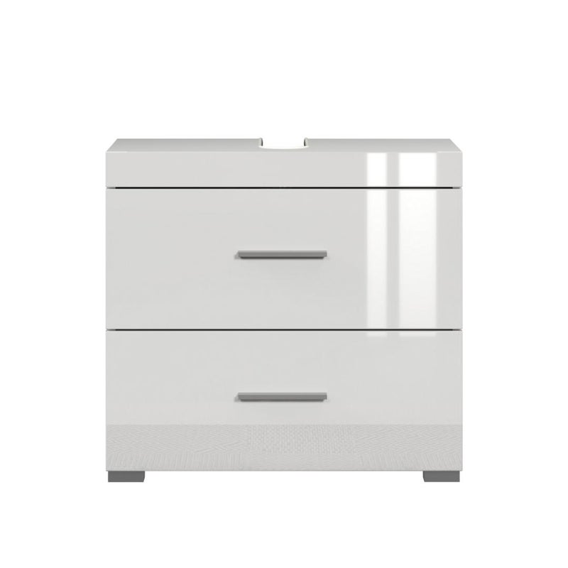 AmandaMandoBea szafka pod umywalkę biały wysoki połysk, biały.