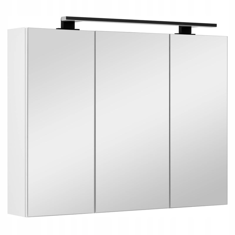 Szafka łazienkowa z lustrem oświetleniem lampką led lustrzana wisząca 80 cm