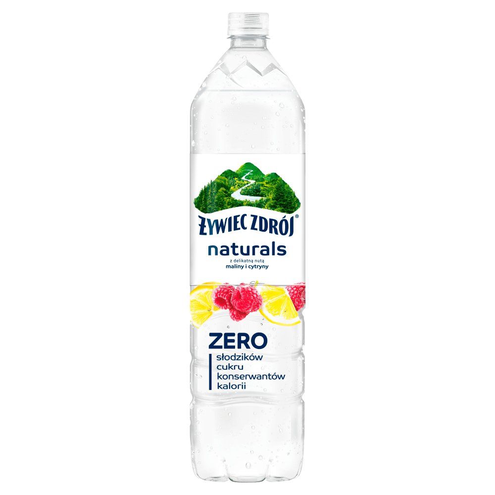 Żywiec Zdrój Naturals Napój niegazowany z delikatną nutą maliny i cytryny 1,2 l