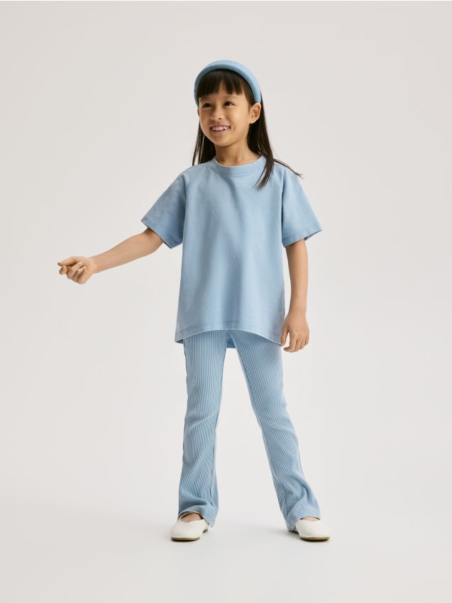 Reserved - Bawełniany komplet - niebieski