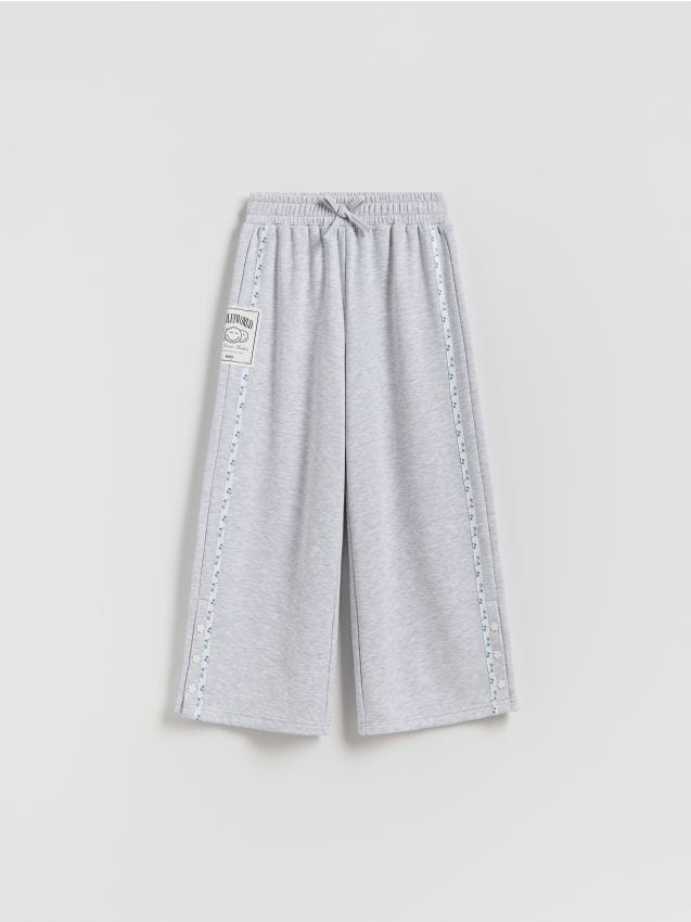 Reserved - Spodnie dresowe SmileyWorld® - jasnoszary