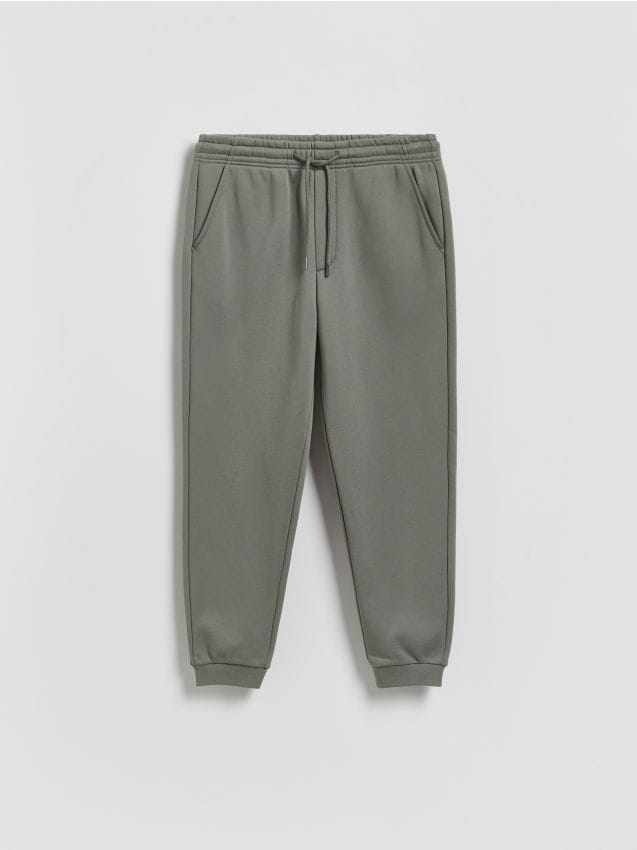 Reserved - Spodnie dresowe regular fit - jasny zielony