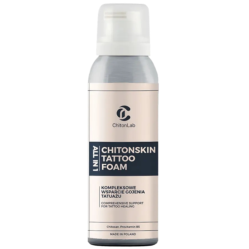 ChitonLab, ChitonSkin Tattoo Foam, pianka ochronna do pielęgnacji świeżego tatuażu, 85 ml