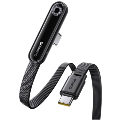 Kabel kątowy USB-C - USB-C BASEUS MVP 3 100W 1 m Czarny