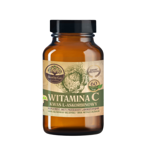 Witamina C z kapusty w kapsułkach 1000mg, 60 kaps. SKARBY GAI NATURAL