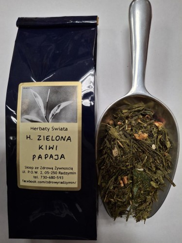SIKKIM Herbata Zielona Kiwi Papaja 100g
