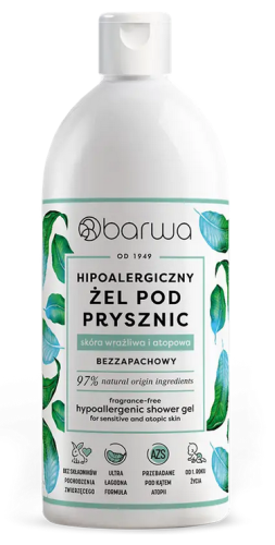 Hipoalergiczny żel pod prysznic bezzapachowy 400ml BARWA