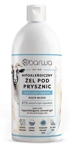 Hipoalergiczny żel pod prysznic kozie mleko 400ml BARWA