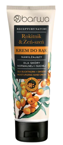 Krem do rąk rokitnik & żeń-szeń nawilżający 100ml BARWA RECEPTURY NATURY