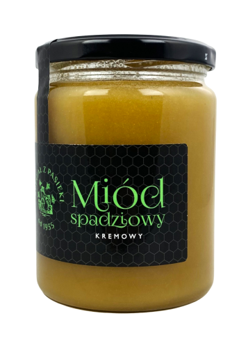 Miód kremowy spadziowy 650g SPECJAŁ Z PASIEKI