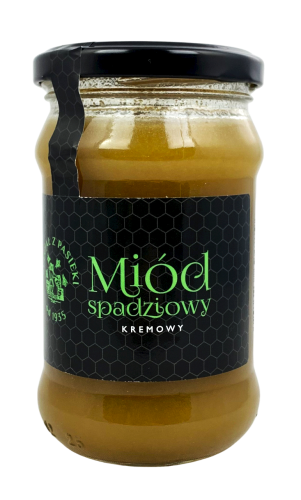 Miód kremowy spadziowy 380g SPECJAŁ Z PASIEKI