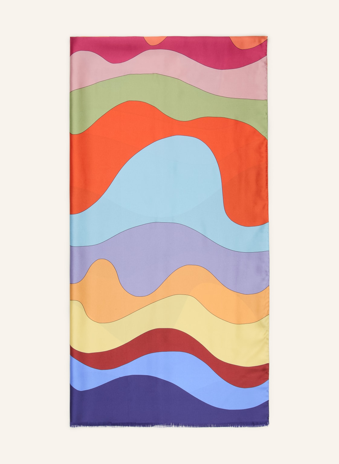 Barbieri Jedwabny Szalik pink