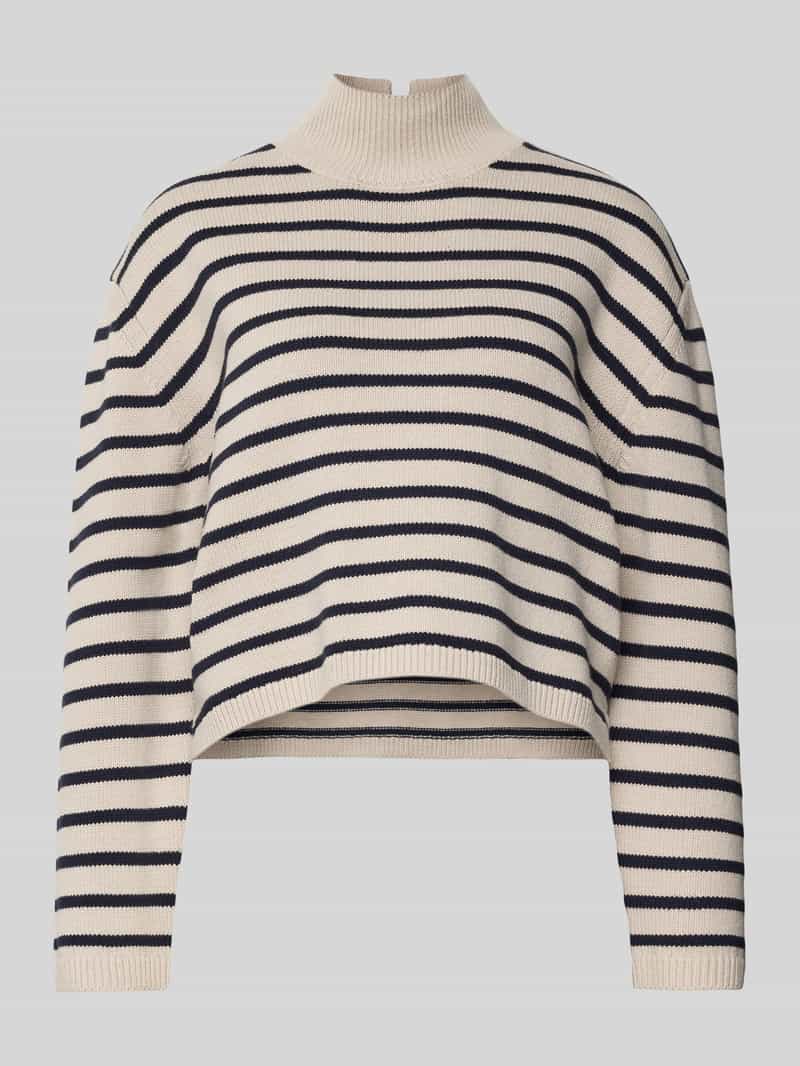 Sweter z golfem o kroju regular fit z mieszanki bawełny