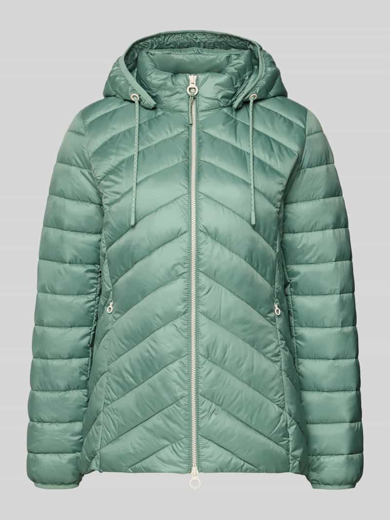 Kurtka pikowana Regular Fit z odpinanym kapturem