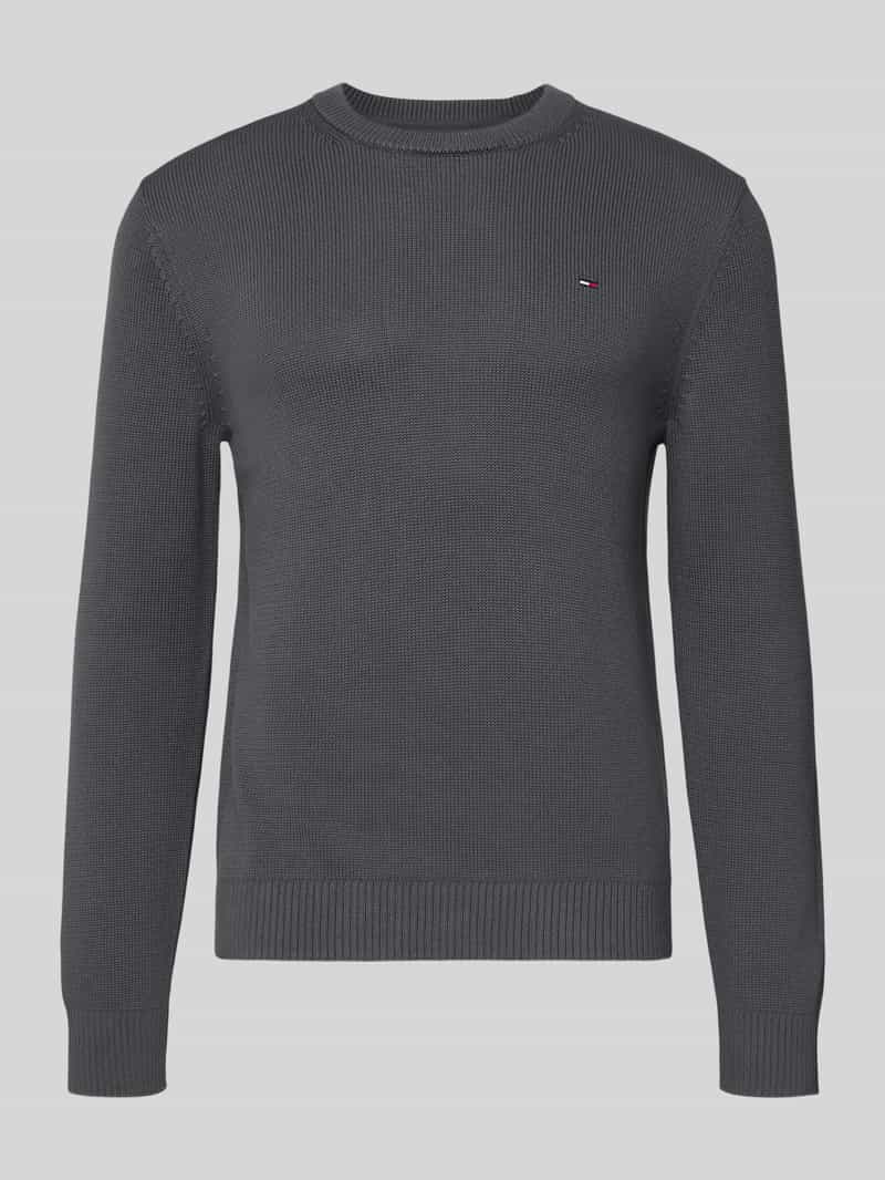 Sweter z dzianiny o kroju regular fit z czystej bawełny