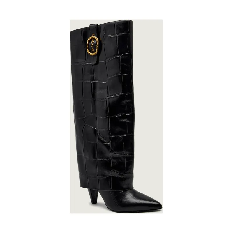 Kurt Geiger Skórzane kozaki FOLD OVER