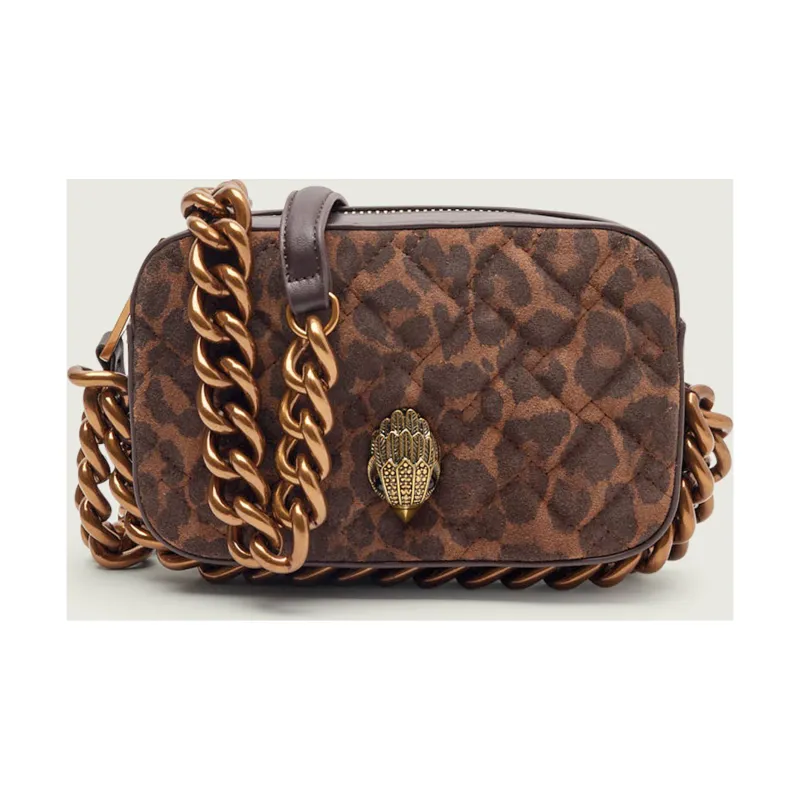 Kurt Geiger Skórzana listonoszka KENSINGTON zamsz