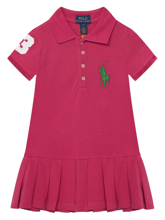 Polo Ralph Lauren Sukienka codzienna 312A95975001 Różowy Regular Fit