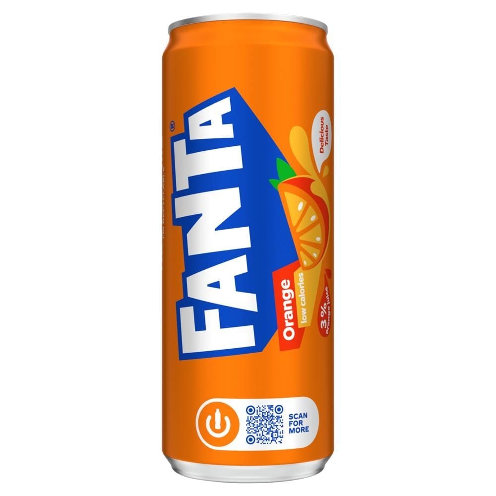 Fanta Napój gazowany o smaku pomarańczowym 330 ml