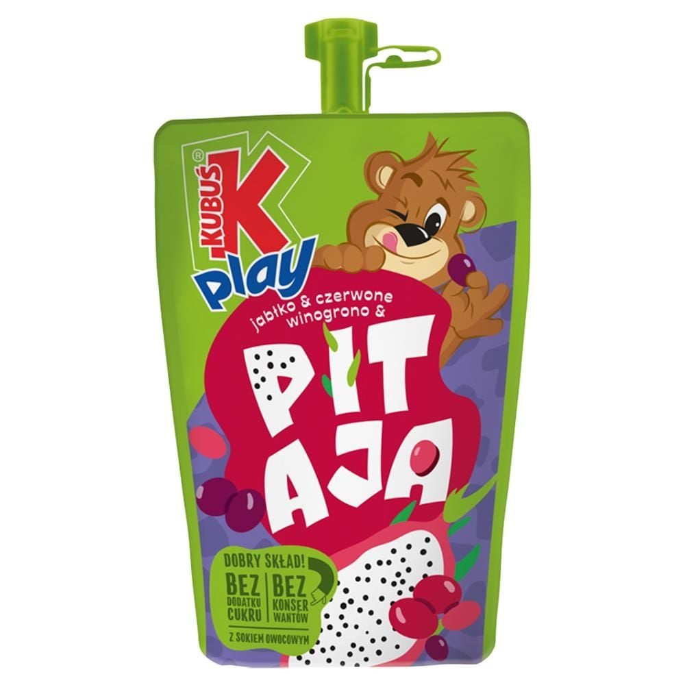 Kubuś Play Napój jabłko & czerwone winogrono & pitaja 200 ml