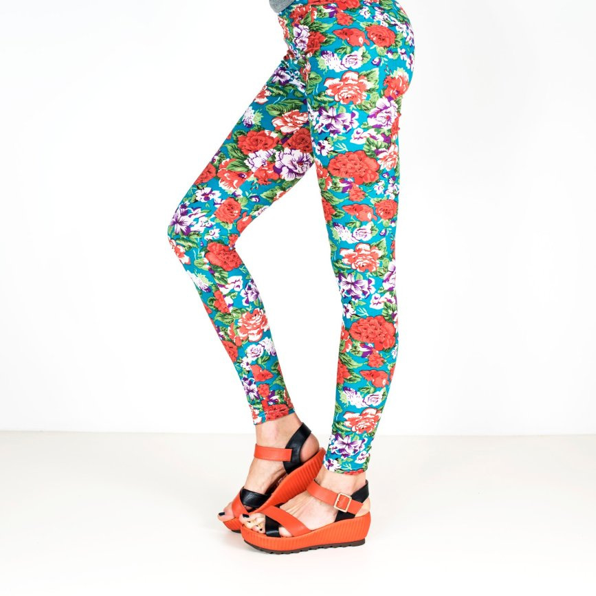 Legginsy Gąszcz kwiatów