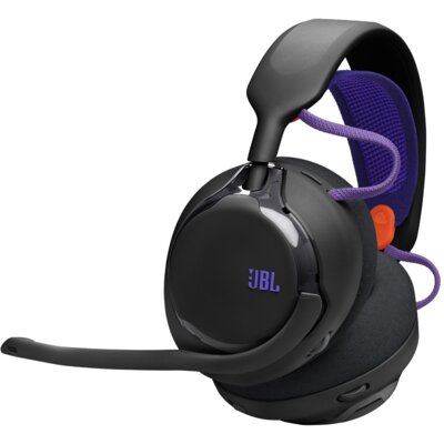 Słuchawki JBL Quantum 650 Bezprzewodowe, Nauszne, Dźwięk przestrzenny Czarno-fioletowy