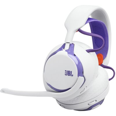 Słuchawki JBL Quantum 650 Bezprzewodowe, Nauszne, Dźwięk przestrzenny Biało-fioletowy