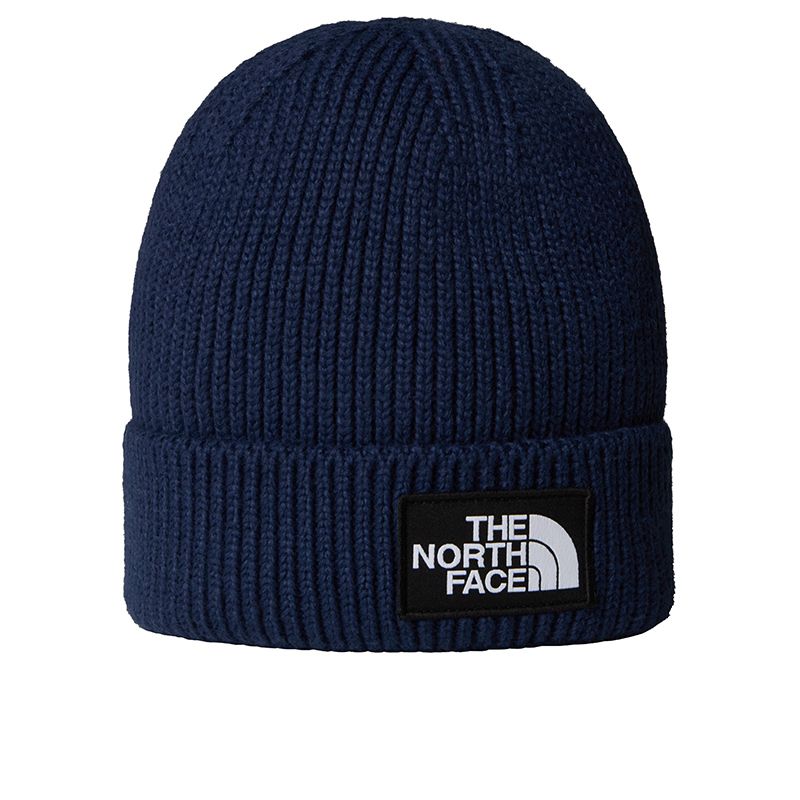 Czapka unisex The North Face Logo Box Beanie 0A8CHE8K21 - granatowa
