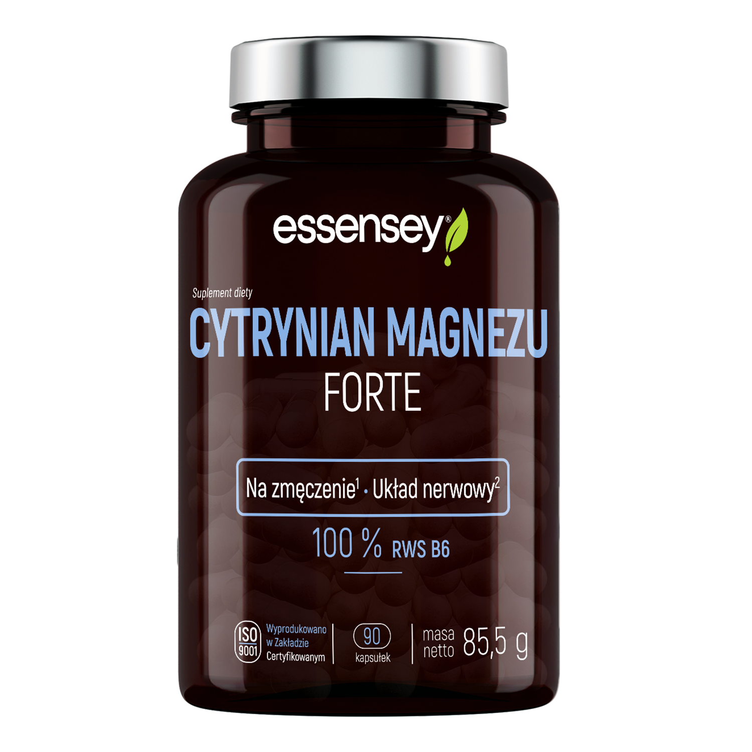 Essensey Cytrynian Magnezu Forte, 90 kapsułek