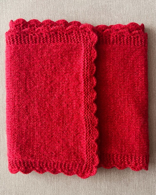 Szalik DONNA - Czerwony - handmade