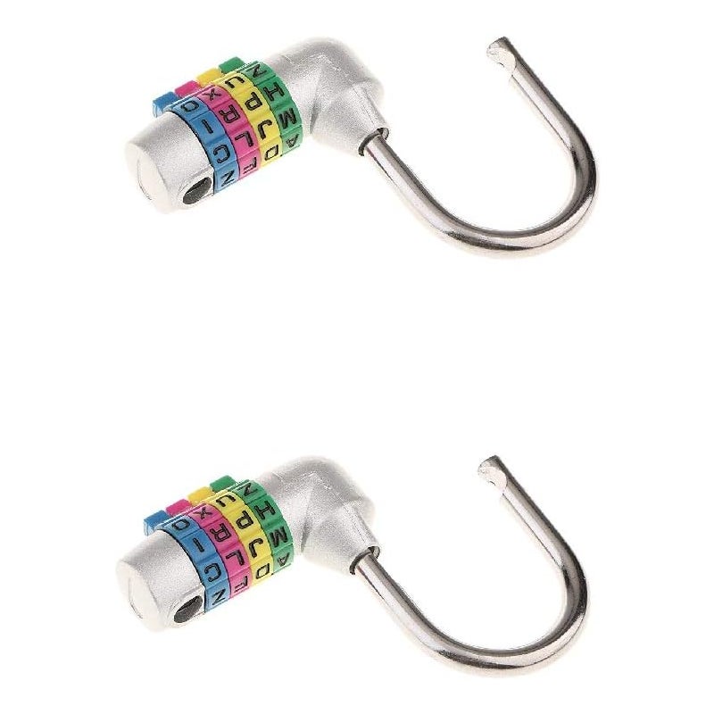 Kłódka szyfrowa 4-literowa do szafek i skrzynek pocztowych, bezpieczne zamykanie