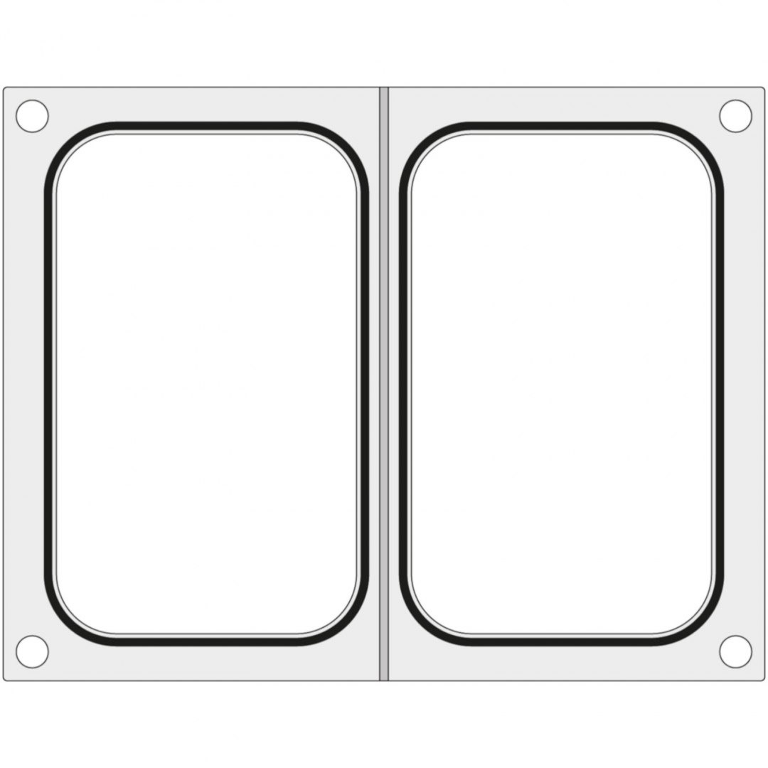 Hendi Matryca forma do zgrzewarek MCS na dwie tacki pojemniki 178x113 mm - 805459