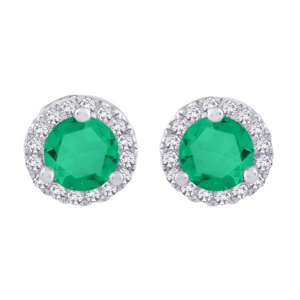 Złote kolczyki KBD3843 - Diament